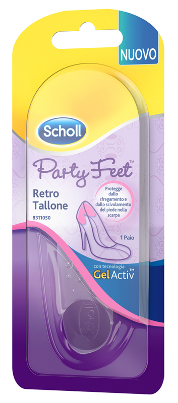 PLANTARE ORTOPEDICO PER RETRO TALLONE PARTY FEET SCHOLL GEL ACTIV 1 PAIO - Metafarm