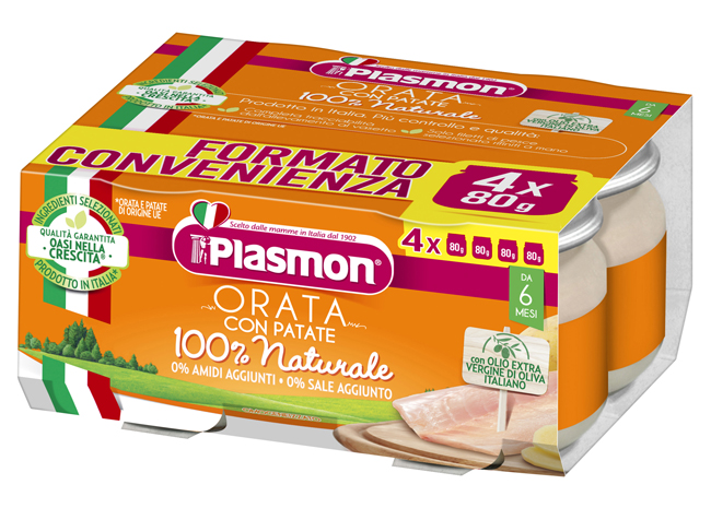 PLASMON ORATA CON PATATE 4 X 80 G - Metafarm