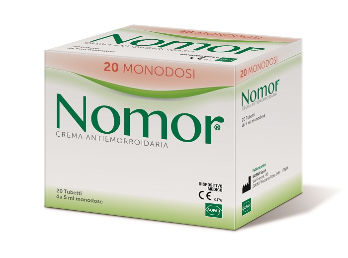 NOMOR CREMA ANTIEMORROIDARIA 20 TUBETTI MONODOSE DA 5 ML - Metafarm
