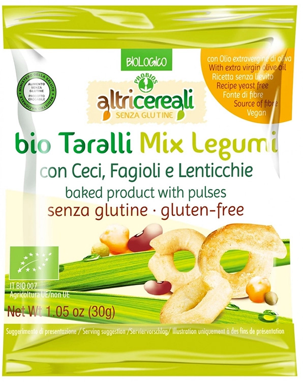 ALTRICEREALI TARALLI MIX LEGUMI 30 G - Metafarm