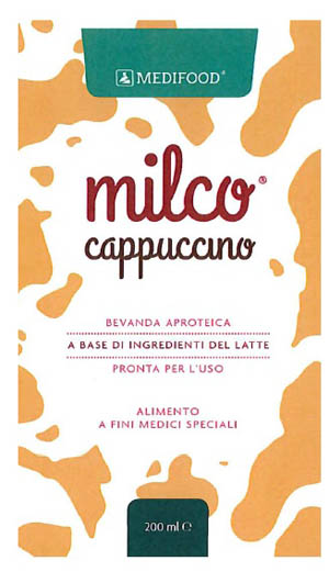MEDIFOOD MILCO BEVANDA APROTEICA CAPPUCCINO 6 X 200 ML - Metafarm