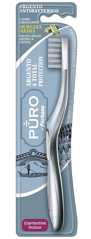 SPAZZOLINO SILVER 4 WHITE FORHANS 1 PEZZO - Metafarm