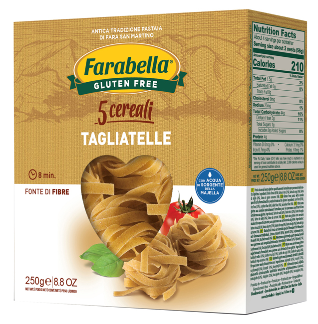 FARABELLA TAGLIATELLE AI 5 CEREALI 250 G - Metafarm