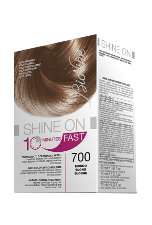 BIONIKE SHINE ON FAST TRATTAMENTO COLORANTE CAPELLI BIONDO 700 FLACONE 60 ML + TUBO 60 ML - Metafarm