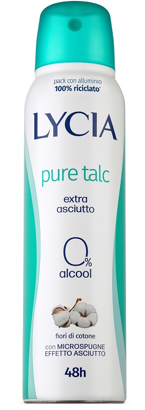 LYCIA SPRAY PURE TALC 150 ML - Metafarm