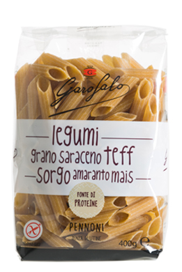 GAROFALO PENNONI PASTA SENZA GLUTINE LEGUMI E CEREALI 400 G - Metafarm