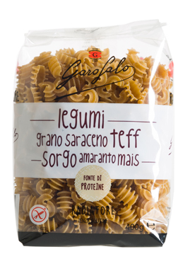 GAROFALO RADIATORI PASTA SENZA GLUTINE LEGUMI E CEREALI 400 G - Metafarm