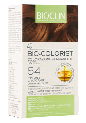 BIOCLIN BIO COLORIST 5,4 CASTANO CHIARO RAME - Metafarm