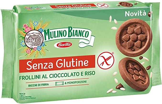 MULINO BIANCO SENZA GLUTINE FROLLINI AL CIOCCOLATO E RISO 6 MONOPORZIONI DA 41,66 G - Metafarm