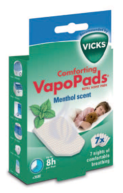 VICKS VAPOPADS MENTHOL SCENT 7 PEZZI - Metafarm