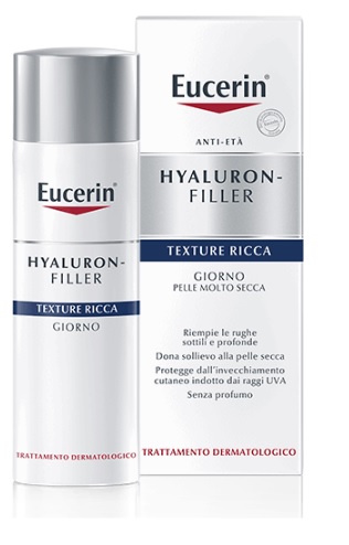 EUCERIN HYALURON-FILLER TEXTURE RICCA GIORNO 50 ML - Metafarm