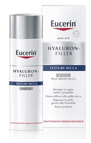 EUCERIN HYALURON+FILLER TEXTURE RICCA NOTTE 50 ML - Metafarm