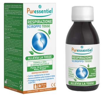 PURESSENTIEL SCIROPPO TOSSE RESPIRAZIONE DISPOSITIVO MEDICO 125 ML - Metafarm