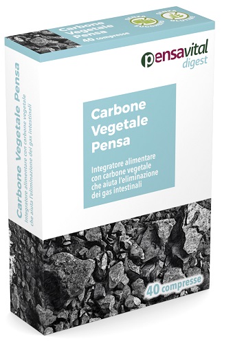 CARBONE VEGETALE PENSA 40 COMPRESSE - Metafarm