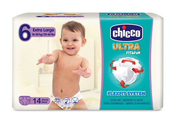 CHICCO PANNOLINO ULTRA XL 14 PEZZI - Metafarm