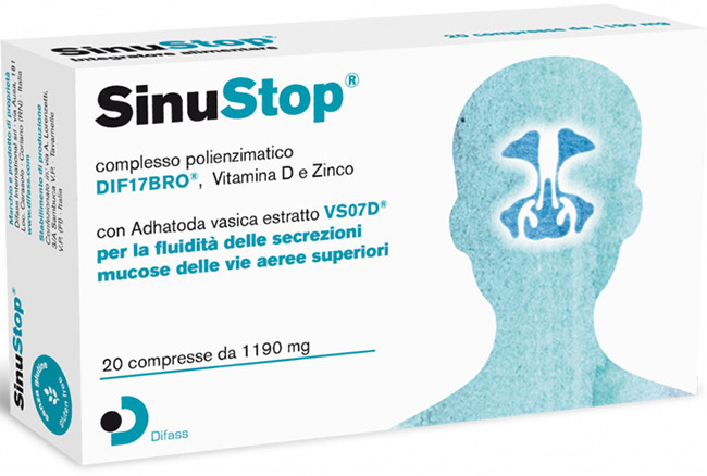 SINUSTOP 20 COMPRESSE DA 1190 MG - Metafarm