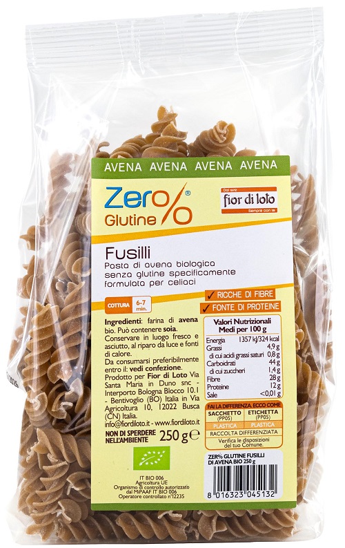 FUSILLI DI AVENA 250 G - Metafarm