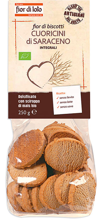 FIOR DI LOTO CUORICINI DI GRANO SARACENO INTEGRALE 250 G - Metafarm