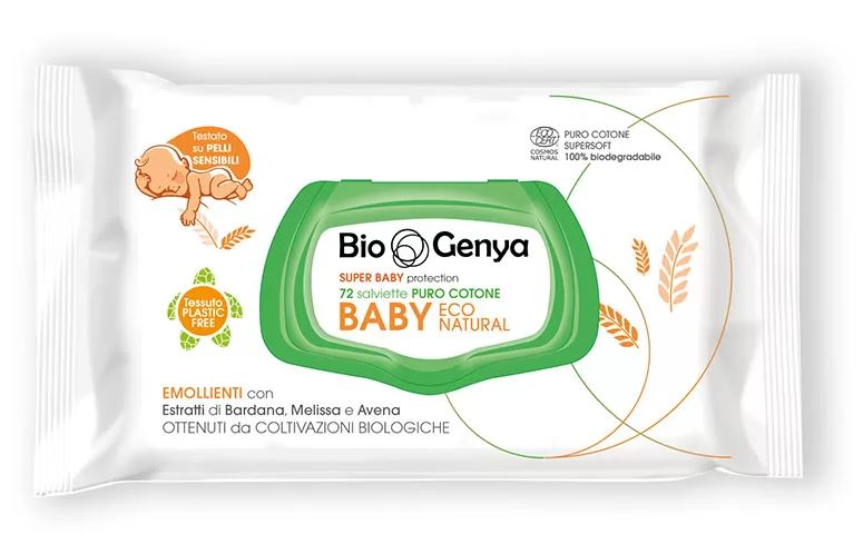 BIOGENYA ECO NATURAL BABY COTONE 72 PEZZI - Metafarm