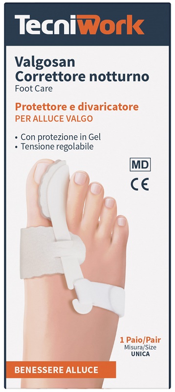 CORRETTORE NOTTURNO PER ALLUCE VALGO MISURA UNICA VALGOSAN 1 PAIO - Metafarm