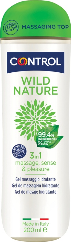 CONTROL WILD NATURE MASSAGE GEL MASSAGGIO 3 IN 1 200 ML - Metafarm
