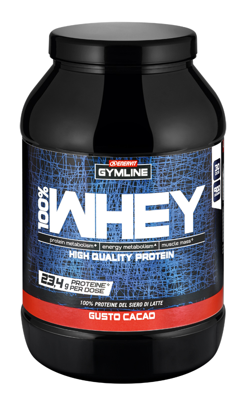 GYMLINE 100% WHEY CONCENTRATE CACAO 900 G - Metafarm