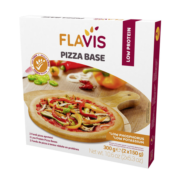 FLAVIS PIZZA BASE 2 FONDI PIZZA APROTEICI DA 150 G - Metafarm