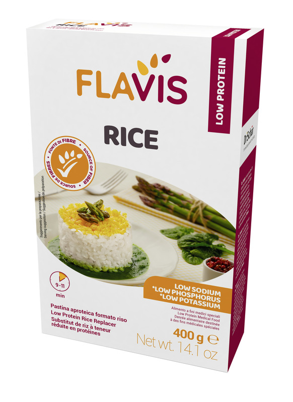 FLAVIS RICE PASTINA APROTEICA FORMATO RISO 400 G - Metafarm