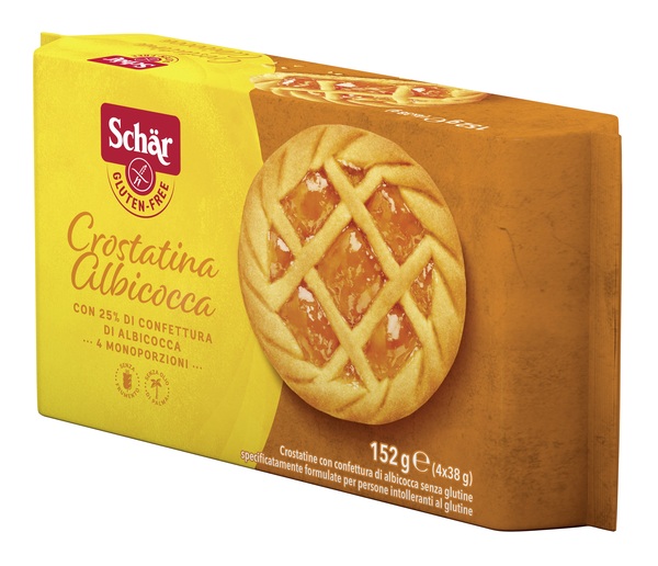 SCHAR CROSTATINA CON CONFETTURA DI ALBICOCCA 4 MONOPORZIONI DA 35 G - Metafarm