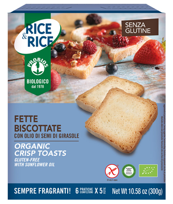 RICE&RICE FETTE BISCOTTATE CON OLIO DI SEMI DI GIRASOLE 300 G - Metafarm