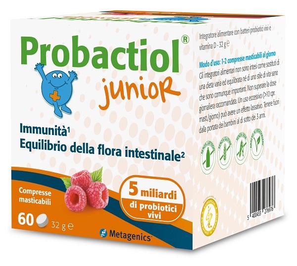 PROBACTIOL JUNIOR 60 COMPRESSE MASTICABILI NEW - Metafarm