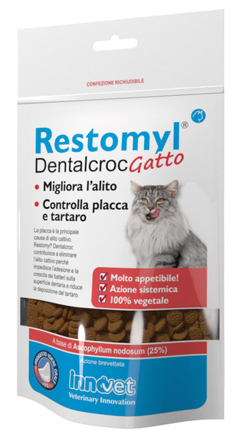 RESTOMYL DENTALCROC GATTO BUSTA 60 G - Metafarm