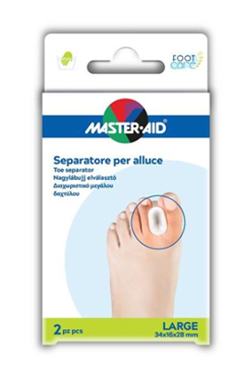 SEPARATORE DITA IN GEL MASTER-AID FOOTCARE PER ALLUCE LARGE 2 PEZZI D2 - Metafarm