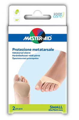 PROTEZIONE IN GEL E TESSUTO  MASTER-AID FOOTCARE PER METATARSO SMALL 2 PEZZI G2 - Metafarm