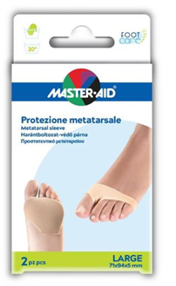 PROTEZIONE IN GEL E TESSUTO MASTER-AID FOOTCARE PER METATARSO LARGE 2 PEZZI G3 - Metafarm