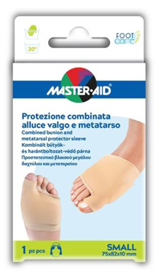 PROTEZIONE MASTER-AID FOOTCARE PER ALLUCE VALGO E METATARSO SMALL 1 PEZZO D7 - Metafarm