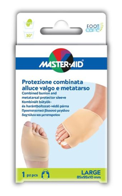 PROTEZIONE MASTER-AID FOOTCARE PER ALLUCE VALGO E METATARSO LARGE 1 PEZZO D8 - Metafarm