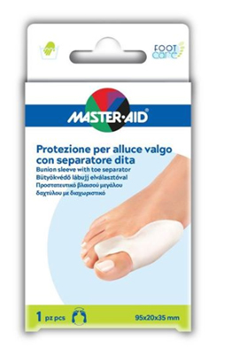 PROTEZIONE MASTER-AID FOOTCARE PER ALLUCE VALGO CON SEPARATORE DITA INTEGRATO 1 PEZZO D9 - Metafarm