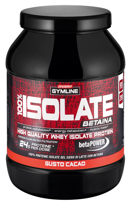 GYMLINE 100% WHEY ISOLATE CACAO 900 G - Metafarm