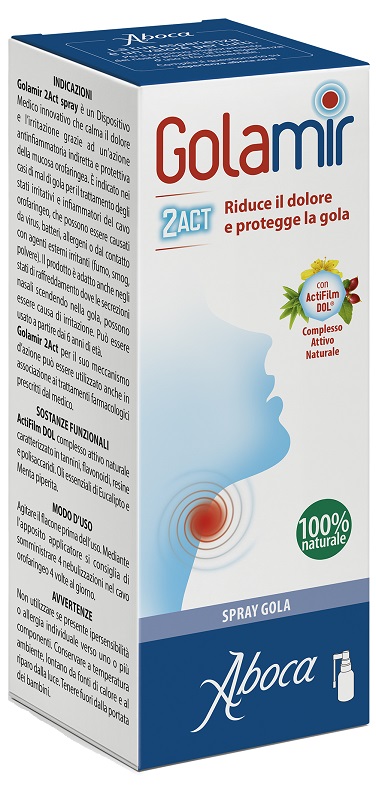 GOLAMIR 2ACT SPRAY 30 ML NO ALCOOL ADULTI E BAMBINI DA UN ANNO DI ETA' - Metafarm