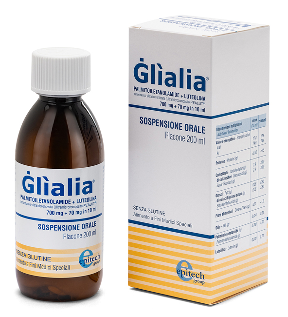 GLIALIA SOSPENSIONE ORALE 700 MG + 70 MG 200 ML - Metafarm