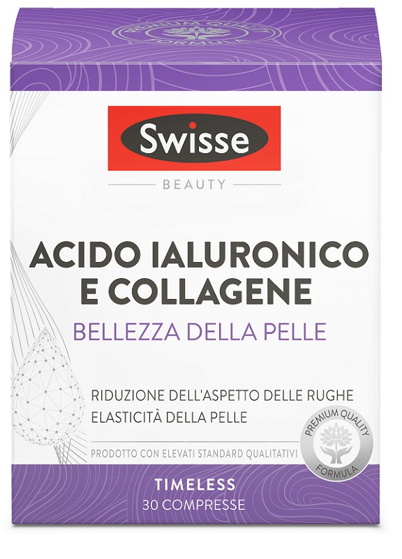 SWISSE ACIDO IALURONICO COLLAGENE BELLEZZA DELLA PELLE 30 COMPRESSE - Metafarm