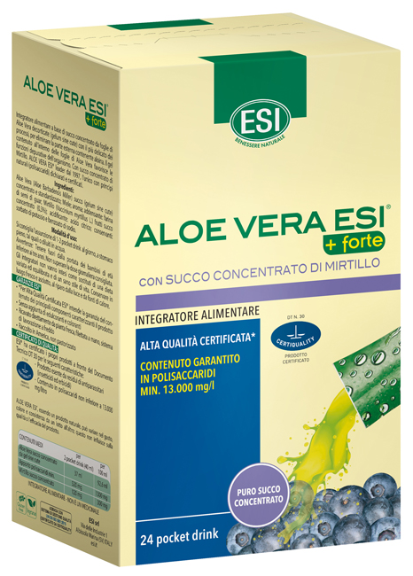 ESI ALOE VERA SUCCO + FORTE MIRTILLO 24 POCKET DRINK - Metafarm