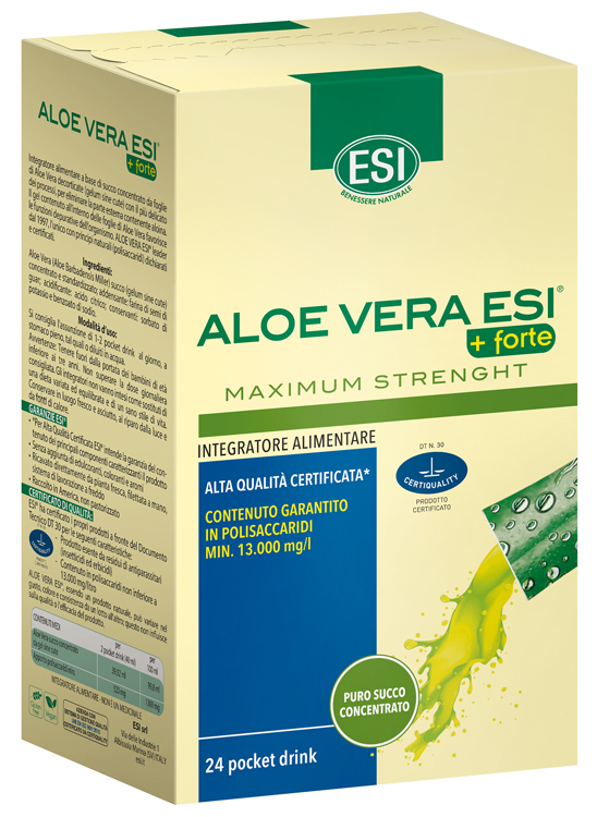 ESI ALOE VERA SUCCO + FORTE 24 POCKET DRINK - Metafarm