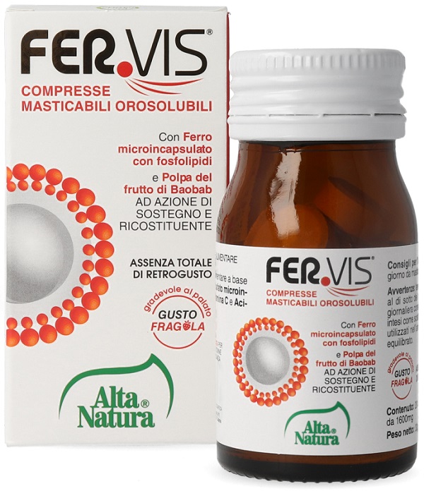FERVIS 20 COMPRESSE MASTICABILI OROSOLUBILI - Metafarm