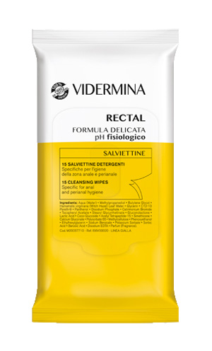 VIDERMINA RECTAL SALVIETTINE 15 PEZZI - Metafarm