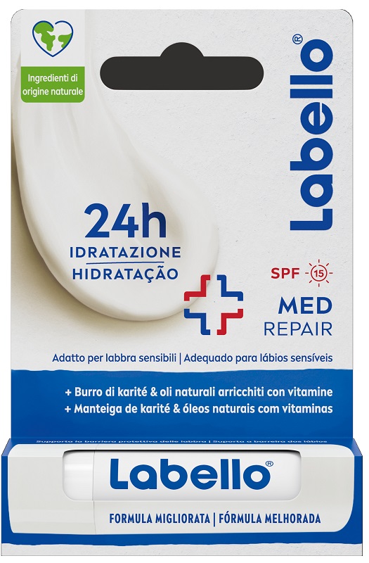 LABELLO MED REPAIR SPF15 24H IDRATAZIONE FONDENTE SULLE LABBRA 5,5 ML - Metafarm