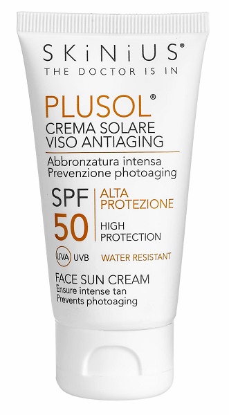PLUSOL CREMA SOLARE VISO SPF50 50 ML - Metafarm