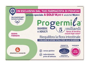 PROGERMILA 5 MILIARDI ADULTI BAMBINI 24 CAPSULE APRIBILI EASYCAP - Metafarm