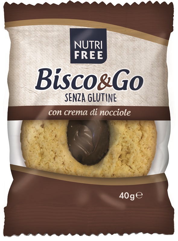 NUTRIFREE BISCO&GO CON CREMA DI NOCCIOLE 40 G - Metafarm